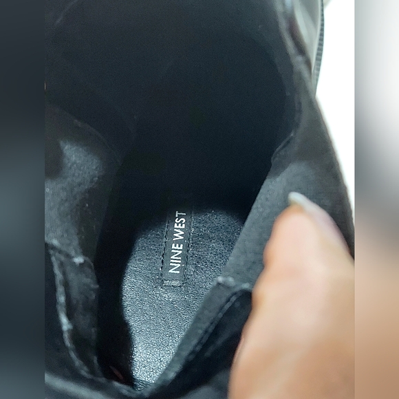 Black Ankle Chunky Heeled Boots W/ style idea pic. (NWOT) - Picture 10 of 13